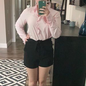 Ann Mashburn Frill Shirt - Light Pink M